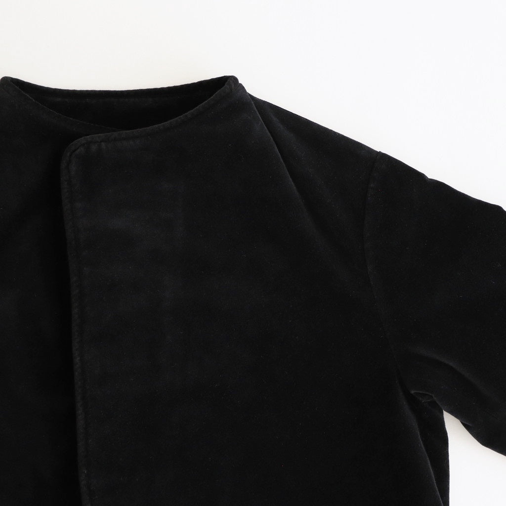 BROWN BEARS VELVET OVERLAP JACKET #Black [no.7214]