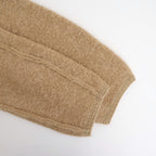 mohair & shetland wool jumbo loop knit jacket #camel [WVFL-UW130]