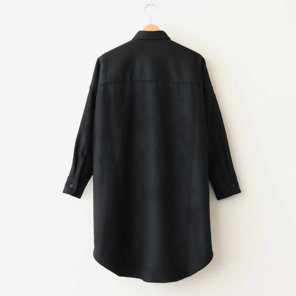 Cashmere beaver military shirt #Black [UT244SH020]