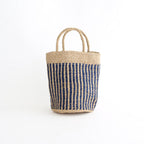 STRIPE SISAL BAG #8137 BLUE/NATURAL [ANSL2501]