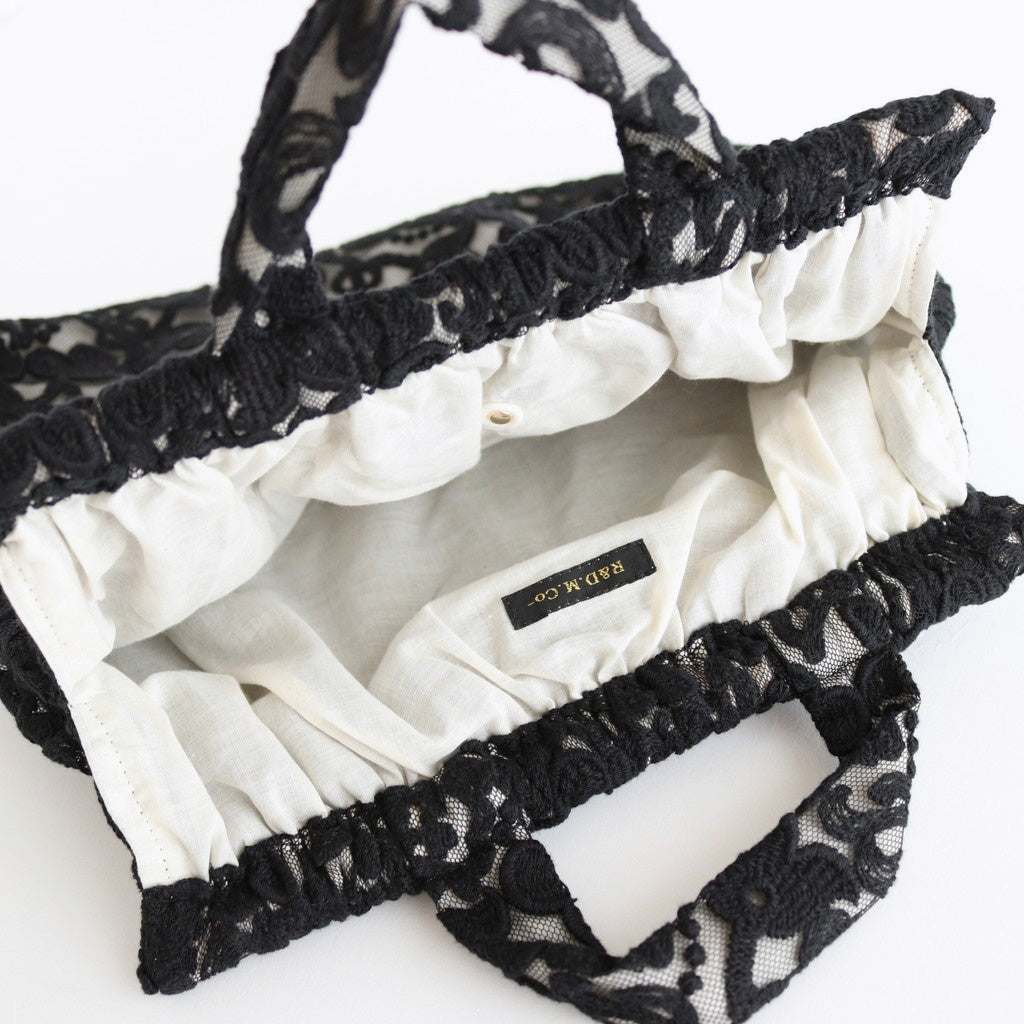 CROWN MOTIF LACE BAG #Black [no.7532]