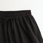 80s VOILE PLAIN WITH CUT WORK LACE EASY PANTS #9900 BLACK [INSL23224]