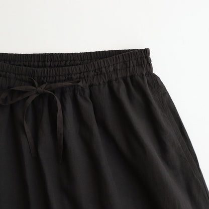80s VOILE PLAIN WITH CUT WORK LACE EASY PANTS #9900 BLACK [INSL23224]