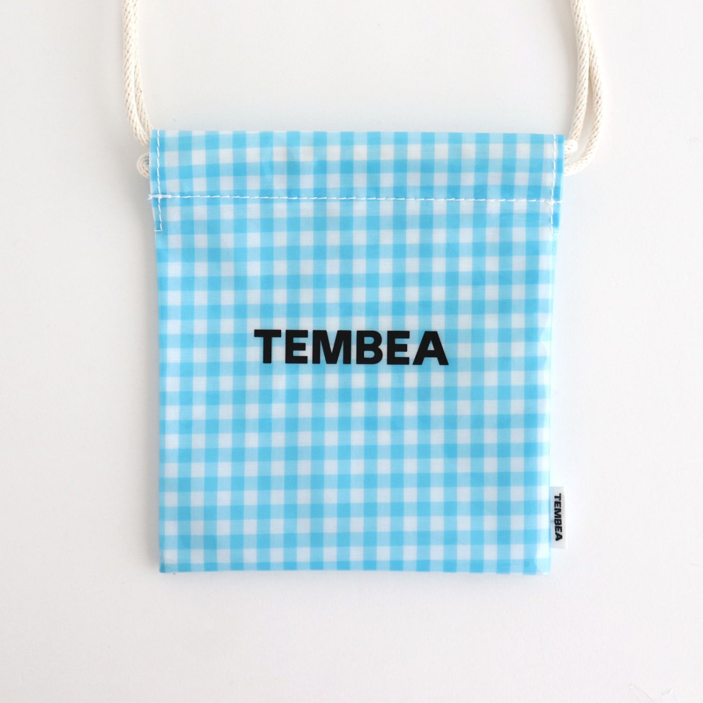 巾着POCHETTE #GINGHAM SAX [TMB-2586H]
