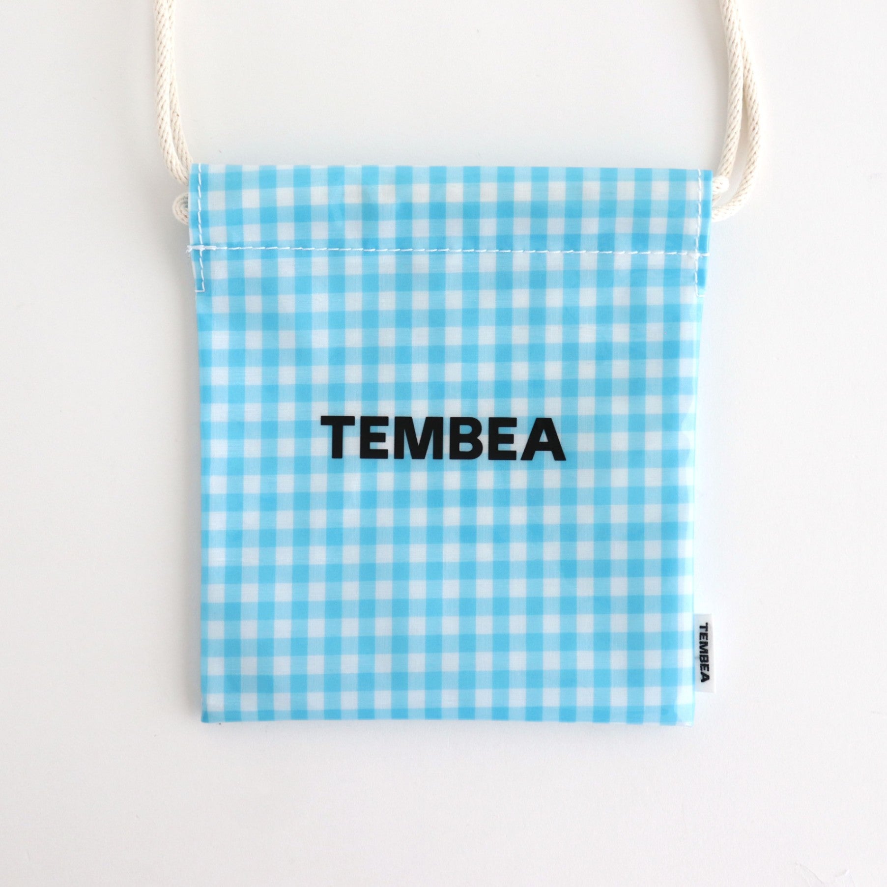 巾着POCHETTE #GINGHAM SAX [TMB-2586H]