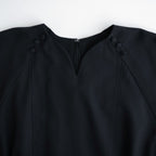 記憶の庭 Billowy sleeve dress #Black [26F-SH045-RP]
