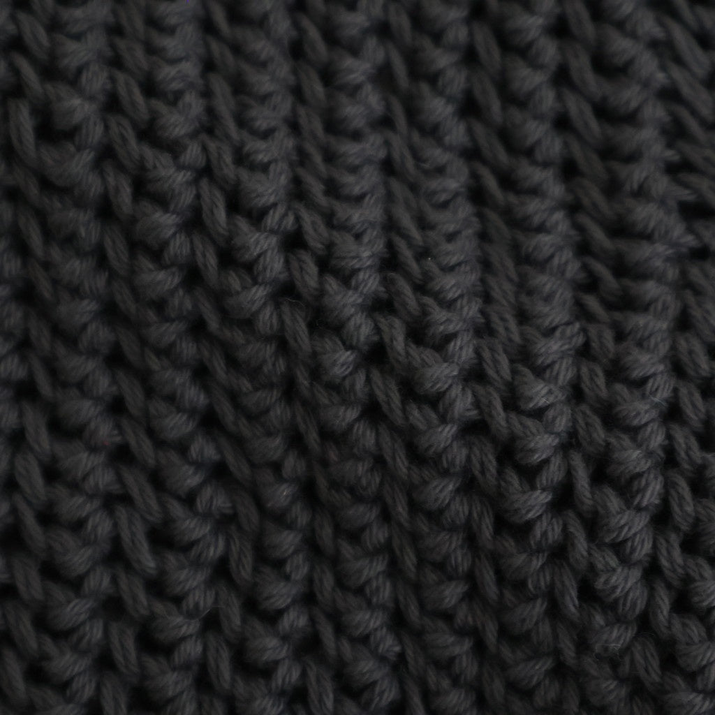 ネパール手編みKNIT クルーネックカーディガン #007 チャコール [PA260KN024]