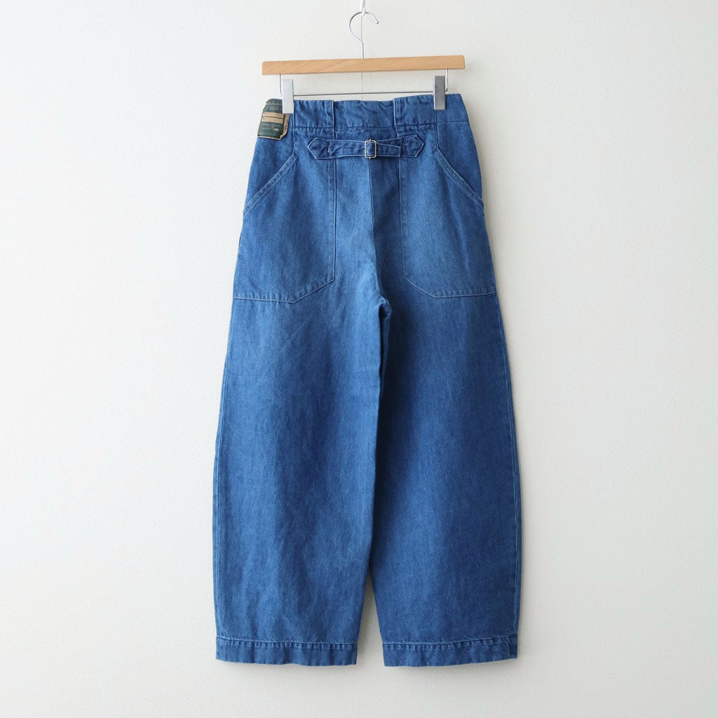 HW wide trousers #Indigo [261506]