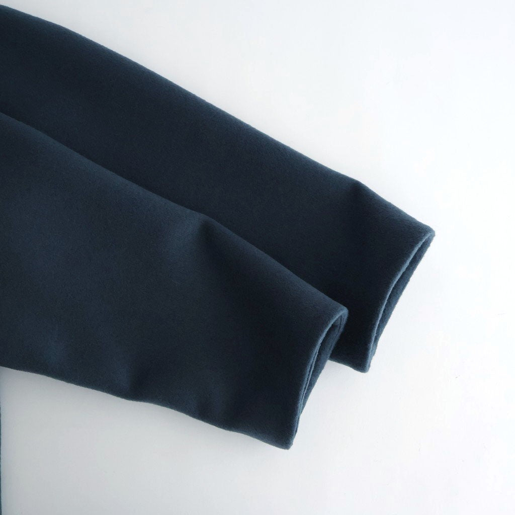 うつくしい沈黙 Collarless long coat #blue gray [TLF-126-co002-FW]