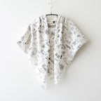 GRAFFITI GAUZE SHAWL #Flax [no.7960]