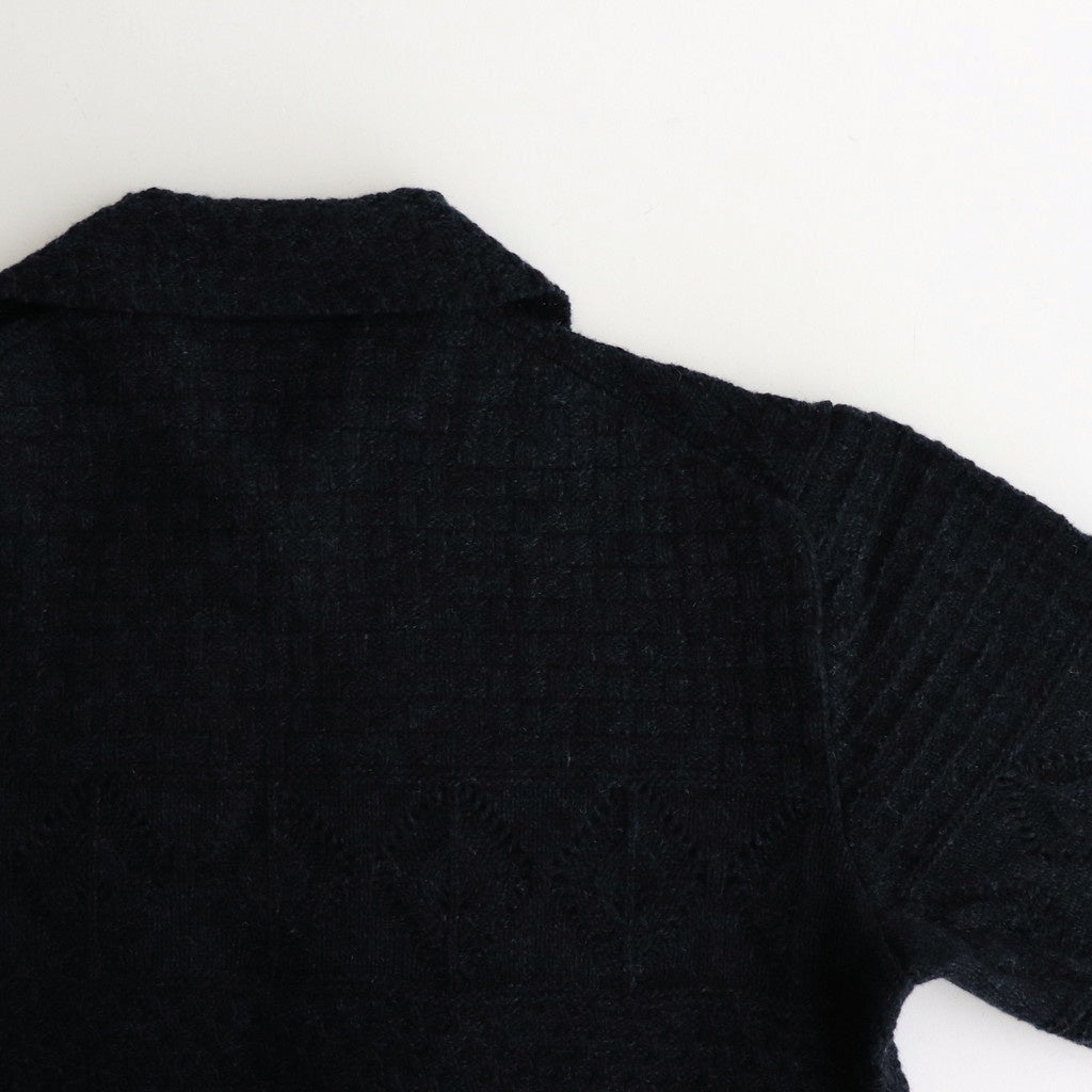 Sankayo ​​cable knit jacket #Navy [242806]