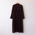 静寂の欠片 Funnel neck shirt dress #burgundy [TLF-125-op001-la]