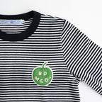 G.B. L/T SHIRT APPLE PATCH #Black Thin [no.8030]