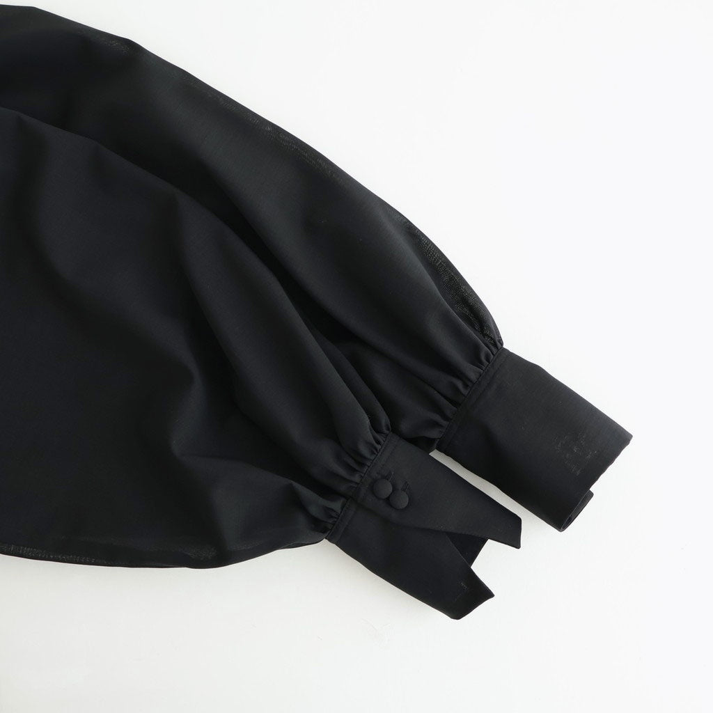 輝かしい影 Stand collar blouse #black [TLF-226-SH001-em]