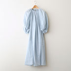 C/S P.S. GATHER SMOCK DRESS #Sax [no.8050]