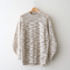 linen & silk melange slub yarn P/O #cream melange [WXSP-UW101]