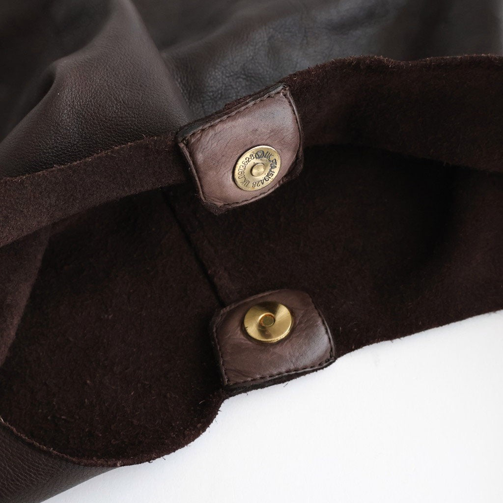 COW LEATHER ONE HANDLE BAG #8950 DK.BROWN [SVMDSH2621]