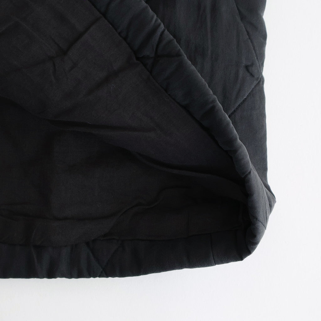PADDED BANGALORE SILK PLAIN FRONT BUTTON SHORT COAT #9900 BLACK [NMDS25582]