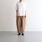 飾る春 Wide tapered trousers #Tan [TLF-225-pa002-Reht]