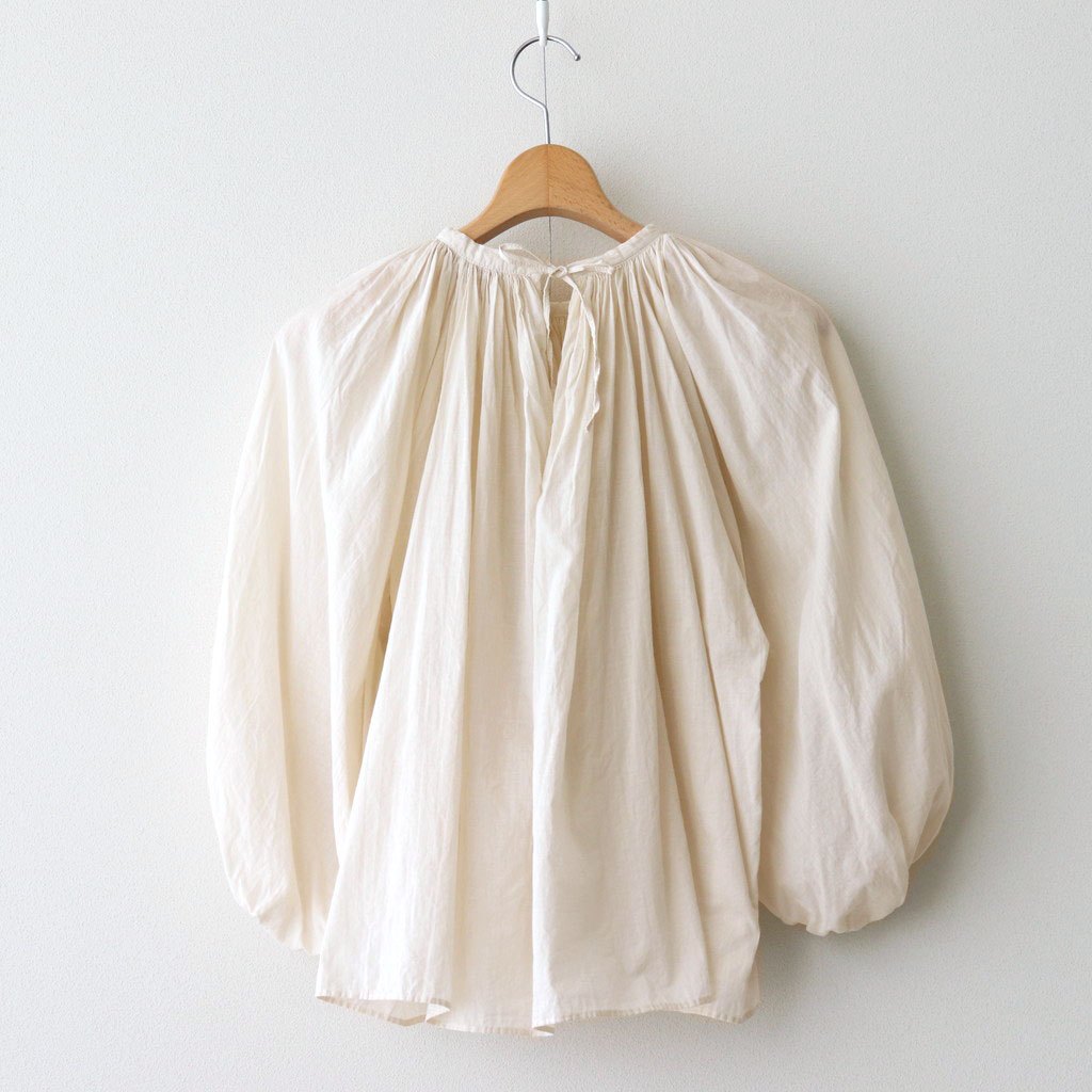 GARMENT DYE LAWN GATHER SMOCK #Natural [no.7520]
