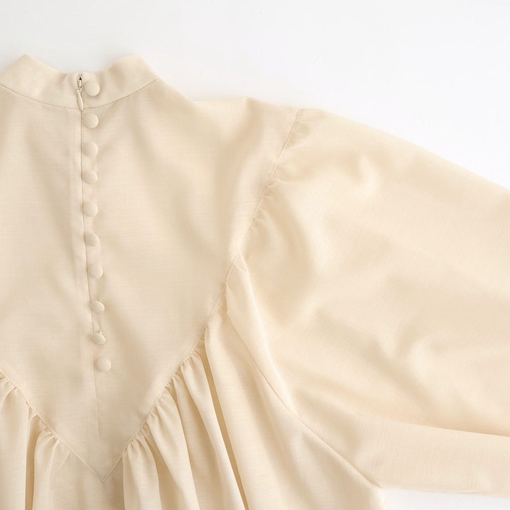 輝かしい影 Stand collar blouse #écru [TLF-226-SH001-em]