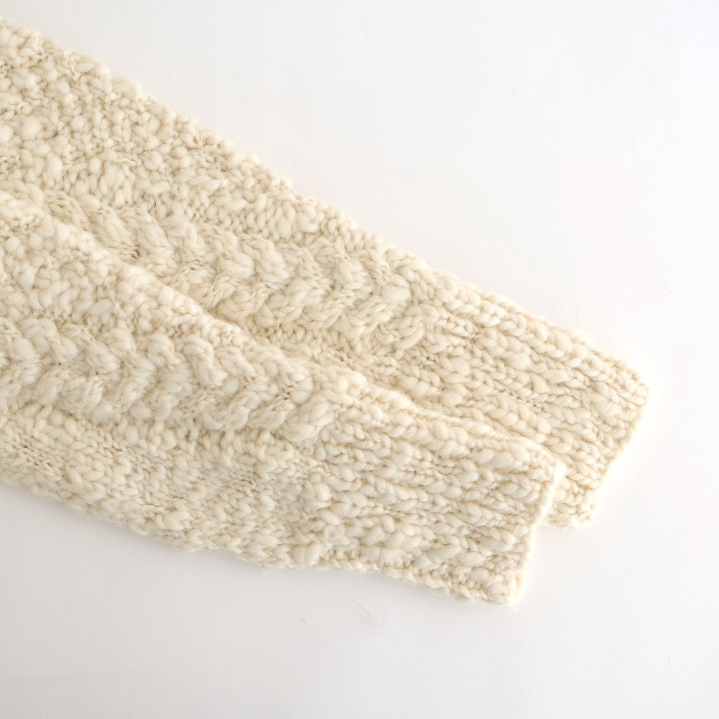 夜を紡ぐ Knitted cardigan #ecru [TLF-126-hkn003]