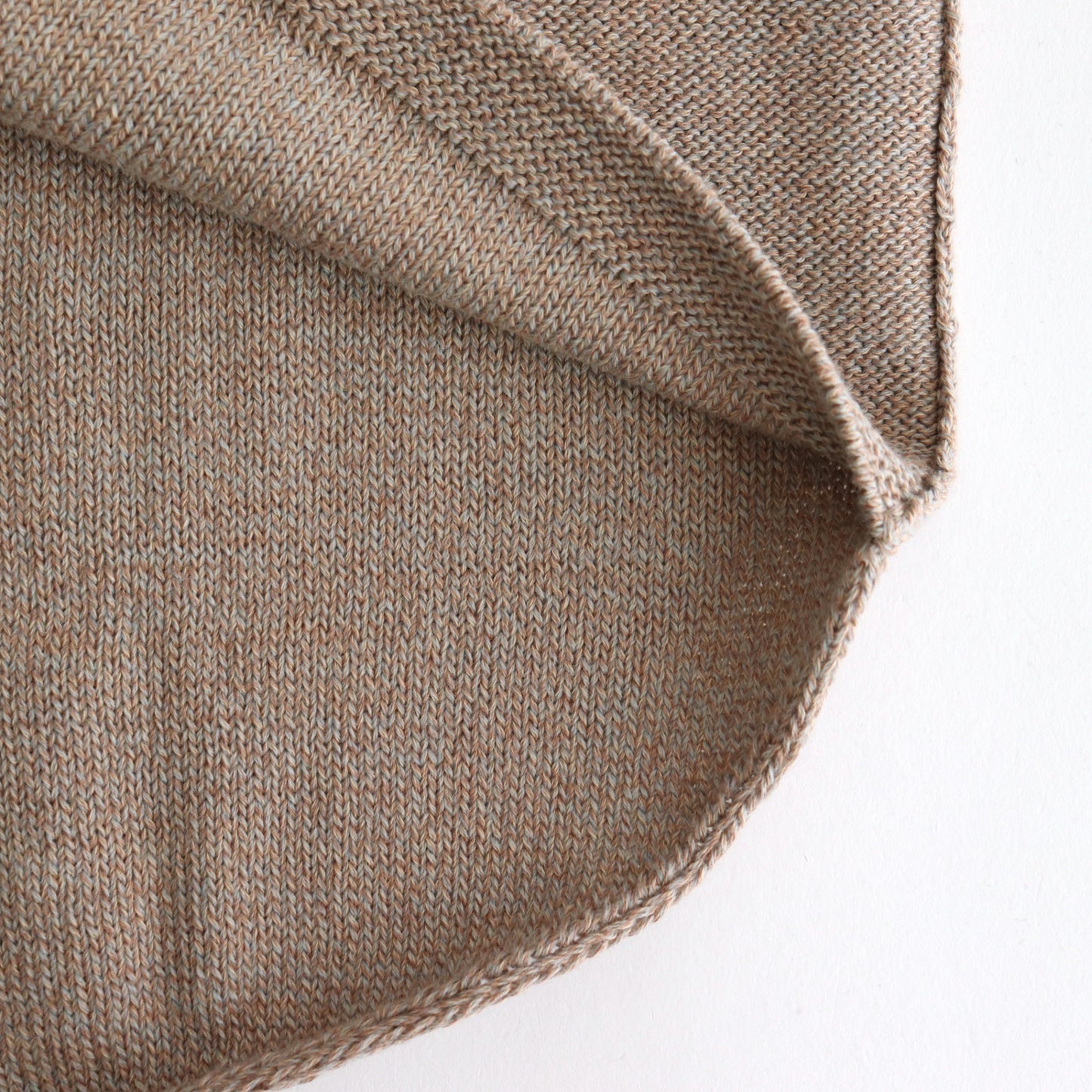 Cotton-Wool Cardigan #Beige Mix [oni058]