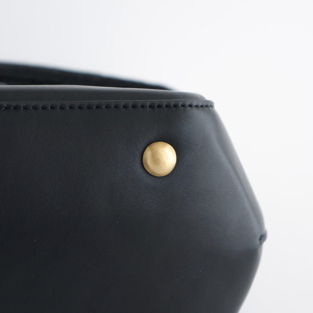 NAPPA LEATHER ONE HANDLE BAG #9900 BLACK [SVMDS2551N]