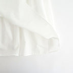 静寂の⽋⽚ Gathered half-placket blouse #white [TLF-226-SH010-la]