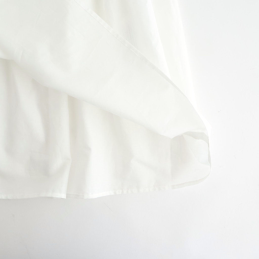 静寂の⽋⽚ Gathered half-placket blouse #white [TLF-226-SH010-la]