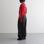 fine lambs wool crew-neck P/O #red [WVFL-UW117]