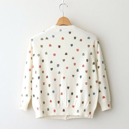 COAT OF ARMS CARDIGAN #White [no.7388]