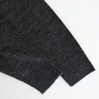 12GG 1PLY LINEN PLAIN V-NECK 1 BUTTON CARDIGAN #9800 CHARCOAL [GNSL23302]