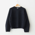 stretch superkid mohair crew-neck P/O #black [WVFL-UW114]