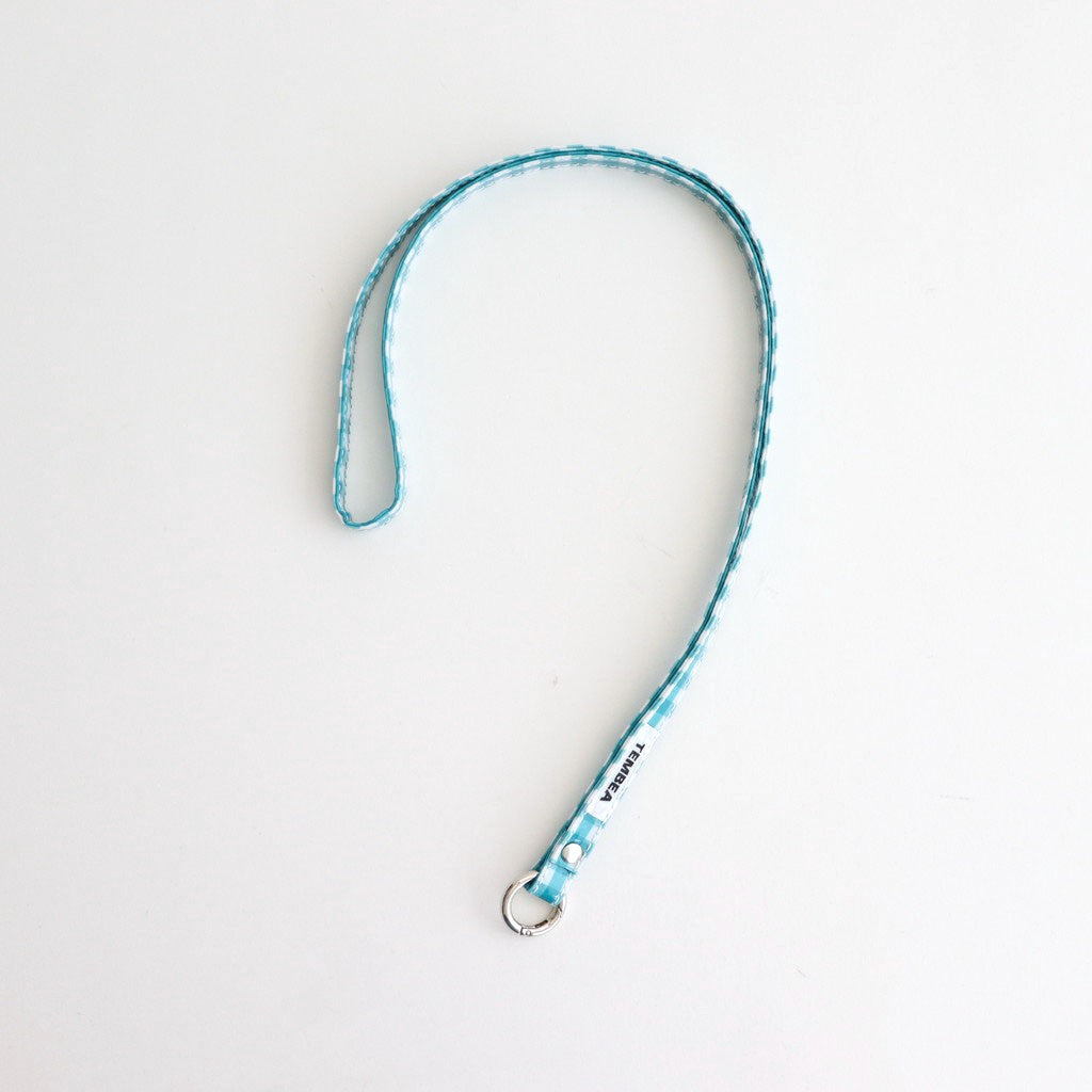 TASUKI STRAP LONG #GINGHAM TEAL [TMB-2353A]