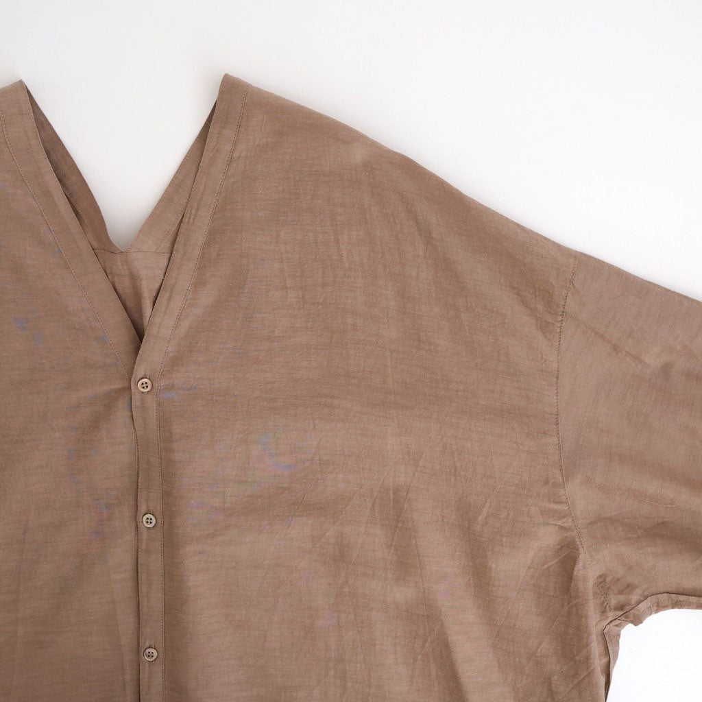 コットンキュプラリネン ガウンOP #021 モカ [TS260OP069]