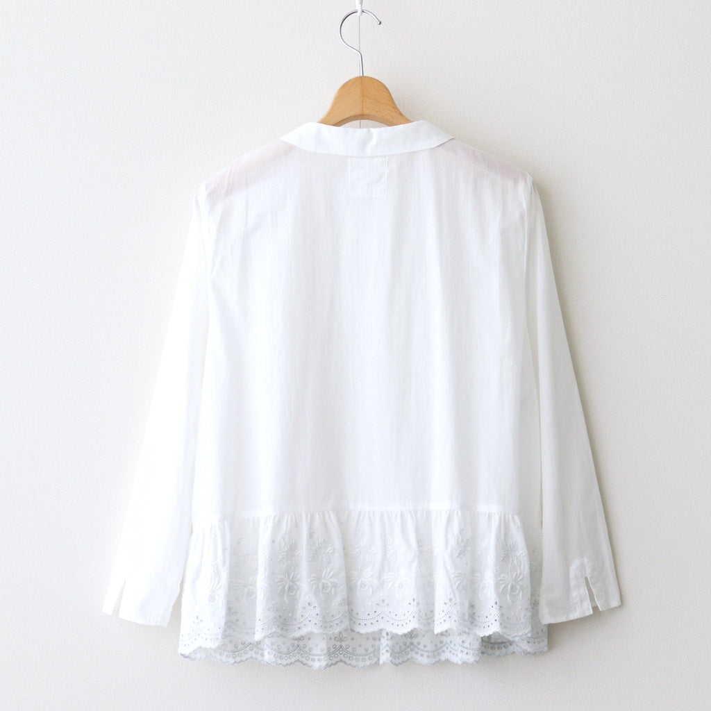 み空：Hem lace blouse #off white [13251-03207]