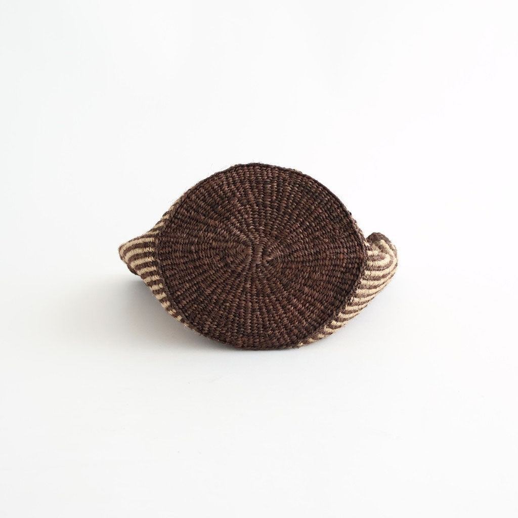 STRIPE SISAL BAG #8981 BROWN/NATURAL [ANSL2501]