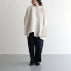 乾いた庭：ヘムレースオーバーシャツ #powder pink [13261-05207]
