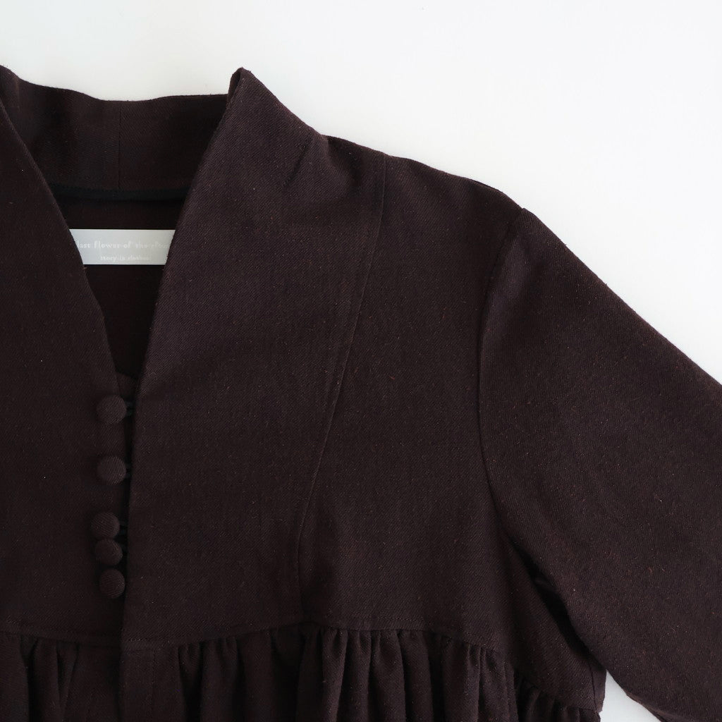 冬の肖像 Funnel neck over blouse #bordeaux [TLF-126-sh007-cst]
