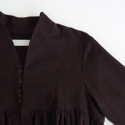 冬の肖像 Funnel neck over blouse #bordeaux [TLF-126-sh007-cst]