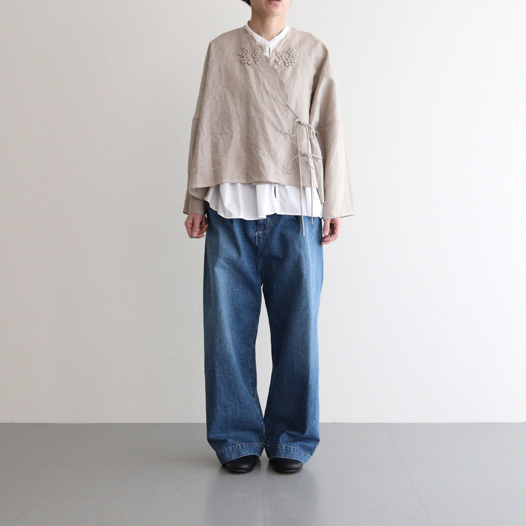 Bonvoyage Cachecoeur blouse #beige [29-0039S]