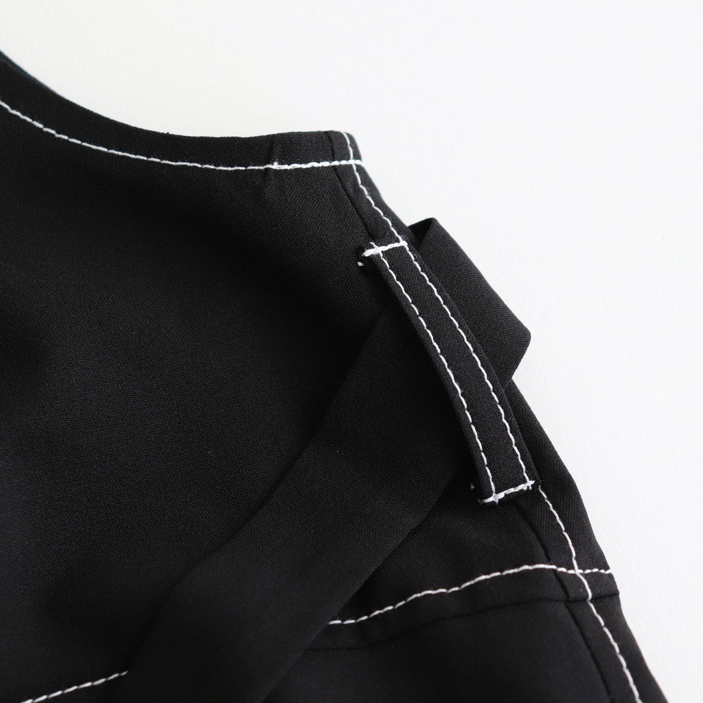 woolly like stitch dress #black [1559-003]