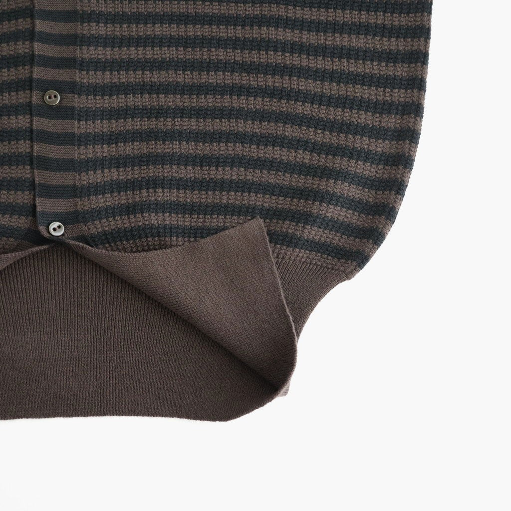 Stripe Cardigan #Brown x Black [Oni067]