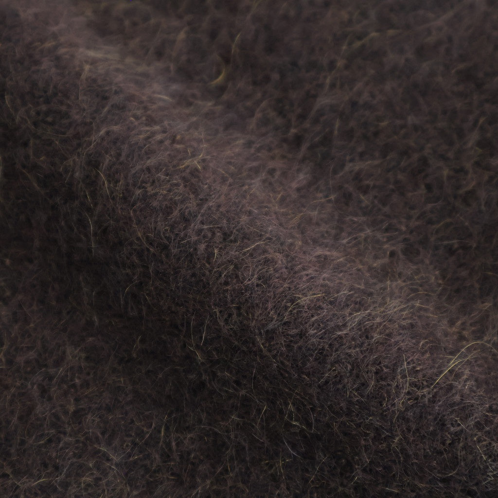 stretch superkid mohair crew-neck P/O #dark brown [WVFL-UW114]