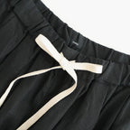 フレンチリネン/東炊きストライプ ギャザータックPT #001 クロ [TS260PT074]