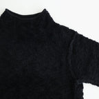 random wool & woolen cotton high-neck P/O #black [WVFL-UW121]