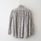 霞の空：Frilled collar blouse #pale flower [13251-10107]