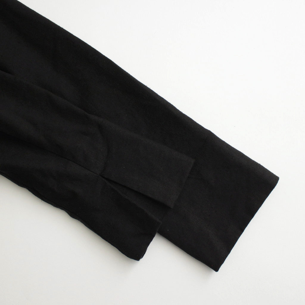 月夜の晩 black buttonless jacket #black [TLF-224-jk001-sn]