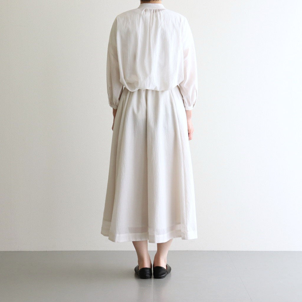 Translucent Silence Circular skirt #Off White [TLF-225-sk005-cdv]
